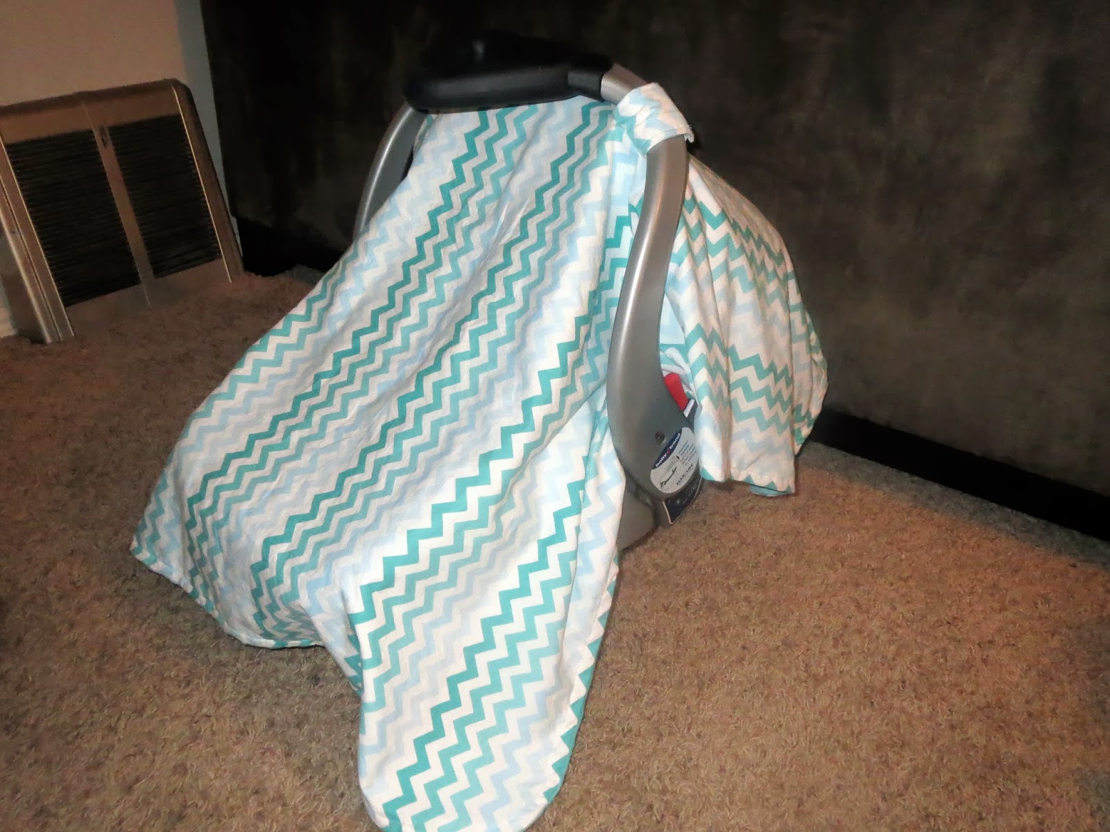 a little pinch of color DIY Carseat Canopy...easiest tutorial ever!