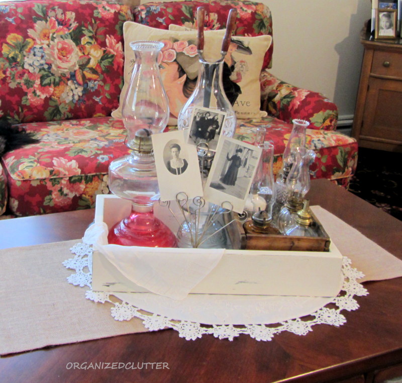 Decorating with Collections Oil Lamps Organized Clutter