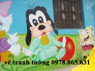 vẽ tranh tường mầm non vẽ tranh tường phòng bé