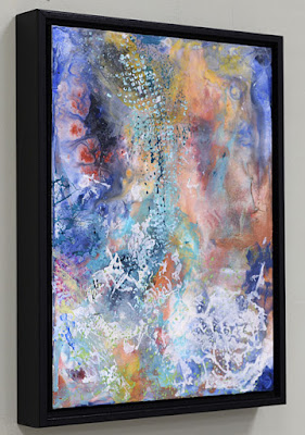 Space Travel Dreams abstract painting by Sandra Duran Wilson