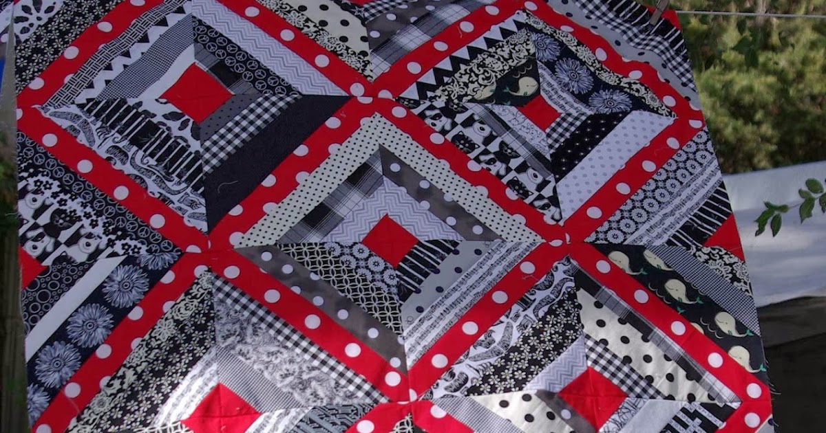 Sane, Crazy, Crumby Quilting What's Black and White and Red All Over?
