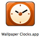 Macな小心者のタウンロード Mac ちょっと古いが 便利な日付と曜日 時刻を表示してくれる無料の壁紙時計ソフト Wallpaper Clocks