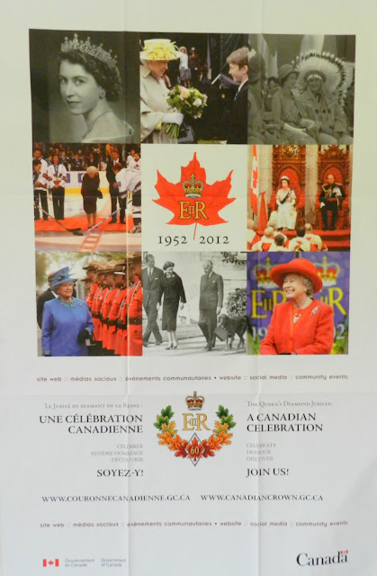 the poster has photos to show the Queen with different duties