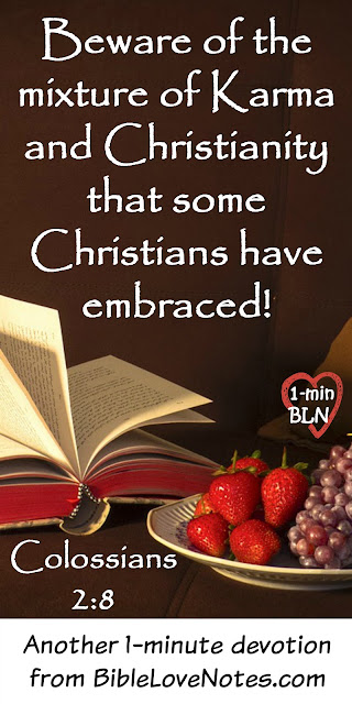 No Karma - Christianity and Karma are not compatiable Job's friends believed in a Karma and God rebuked them