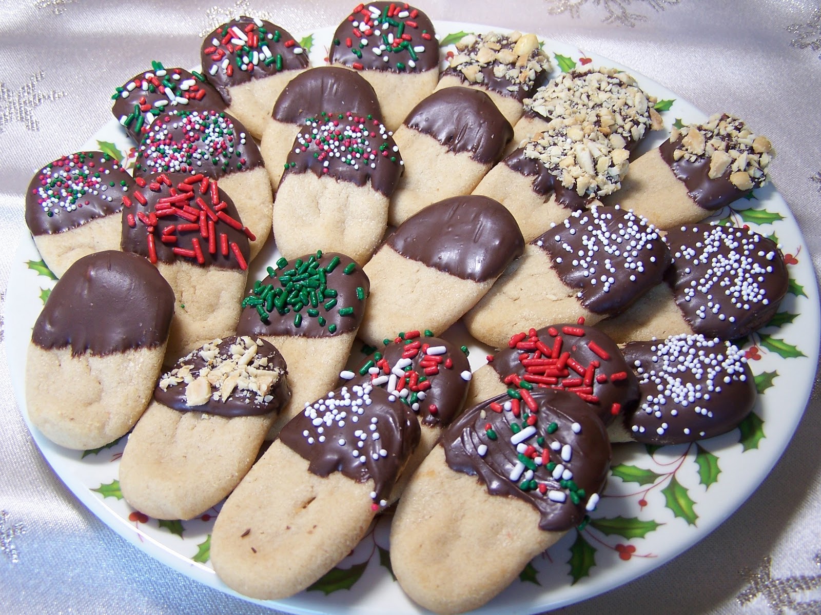 Heather's Recipes Chocolate Dipped Peanut Butter Logs