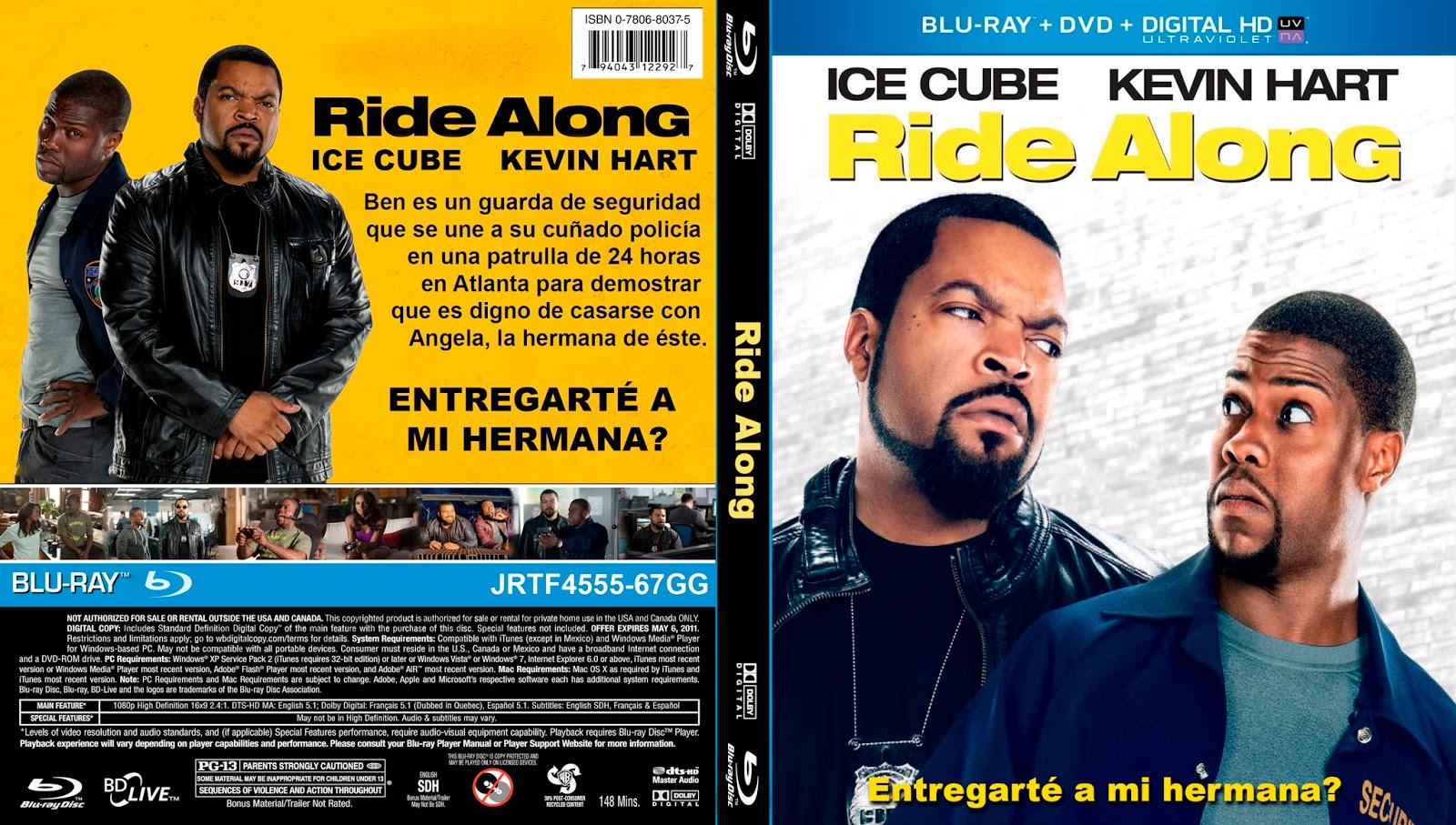 PB DVD Cover / Caratula FREE RIDE ALONG BLU RAY COVER 2013 ESPAÑOL