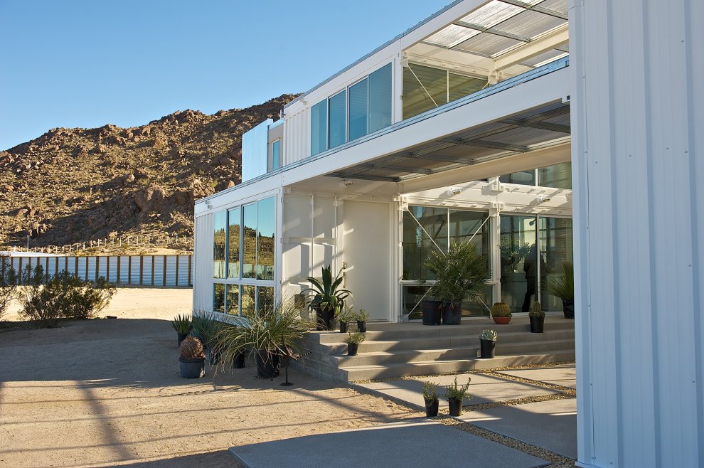 Shipping Container Homes Modular steel container home, Mojave Desert