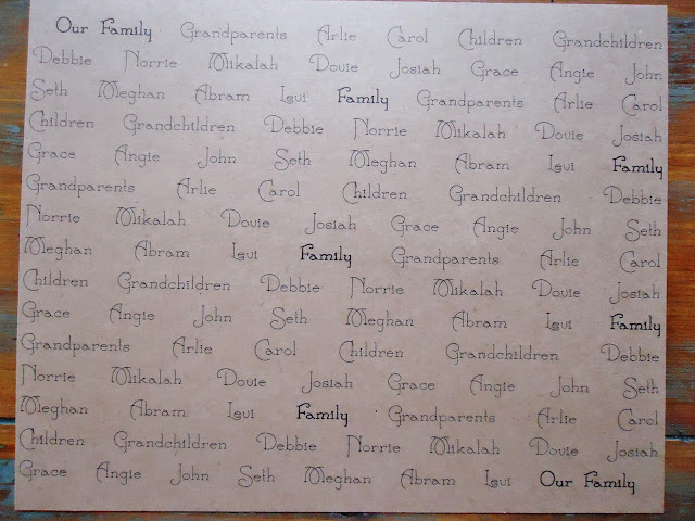 How to make a Family Names Framed Gift | www.knickoftime.net