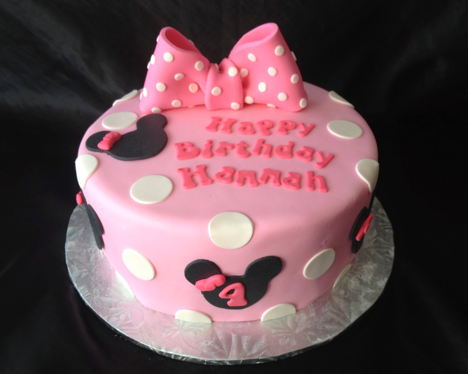 Minnie Mouse Birthday Cake For Hannah