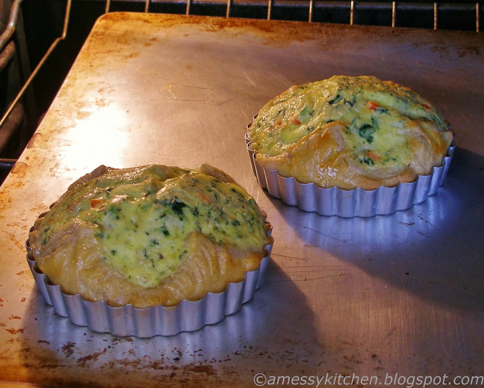 A Messy Kitchen Spinach Artichoke Baked Egg Soufflé
