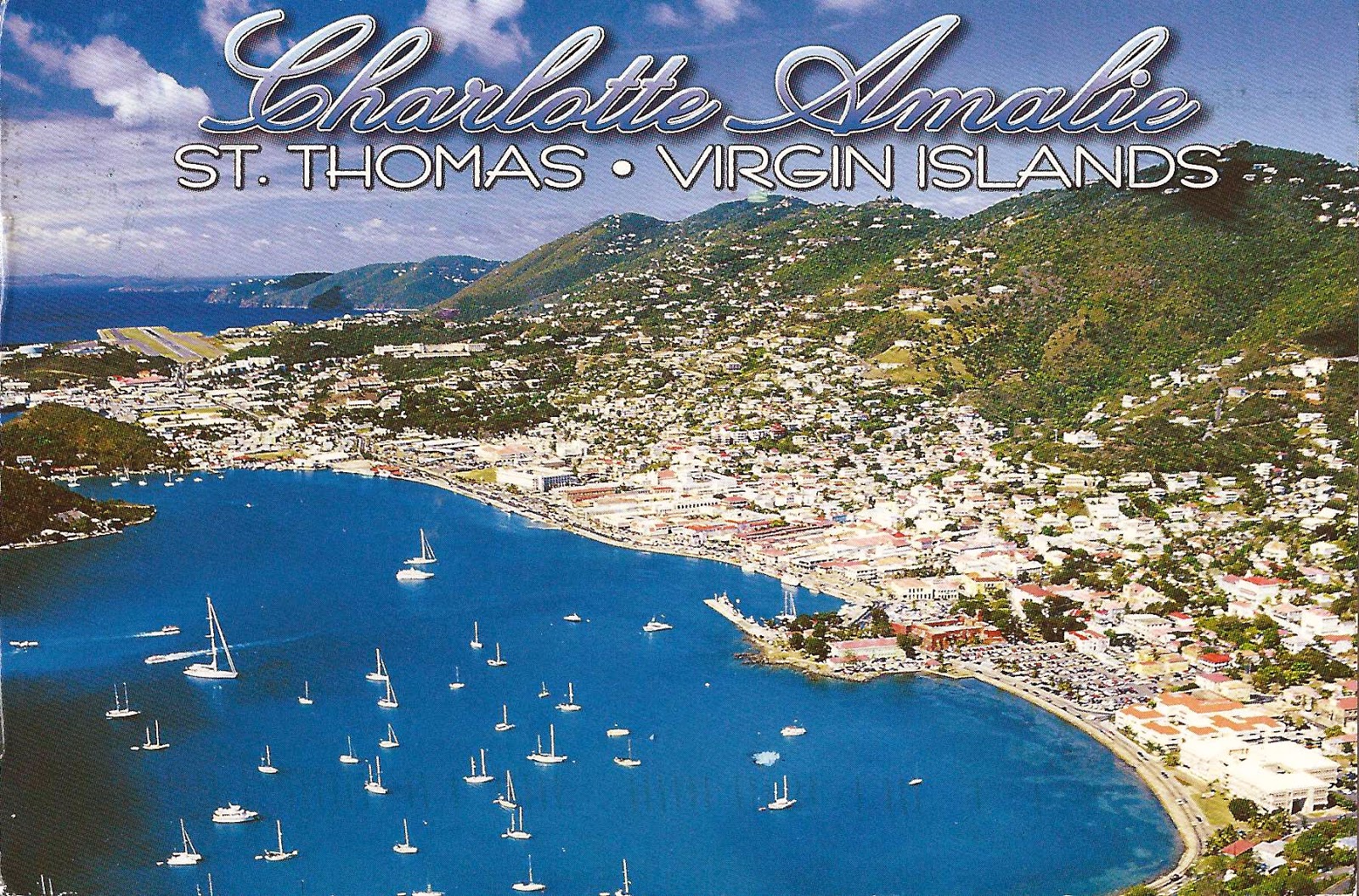 Charlotte Amalie David's St US Virgin Islands Thomas Caribbean --- Postcard 