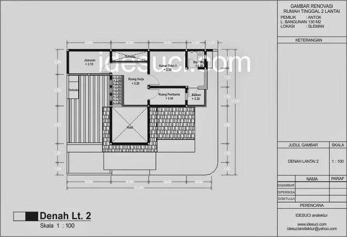 denah lantai 2 denah lantai 2