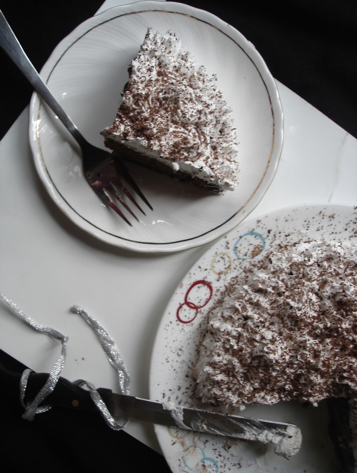 Chocolate Truffle Cake with whipped cream Chocolate Truffle Cake with whipped cream