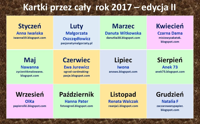 Kartki przez cały rok 2017