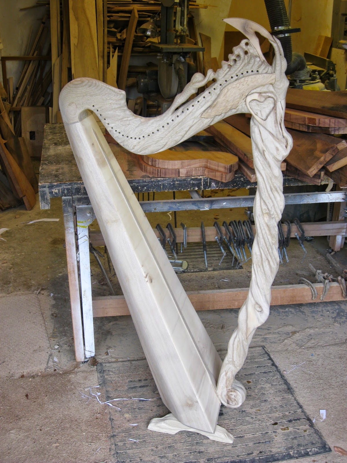 The Custom Harp builder, Glenn J. Hill of Mountain Glen Harps 2014