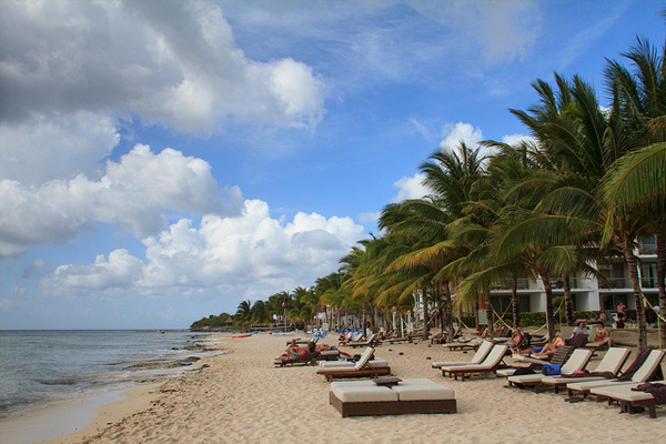 Wunderschöner Strand auf der zu Mexiko gehörenden Insel Cozumel Wunderschöner Strand auf der zu Mexiko gehörenden Insel Cozumel