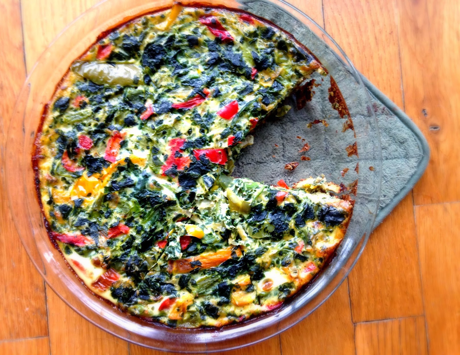 {Recipe ReDux} Pepper, Spinach & Swiss Frittata Noms McGee