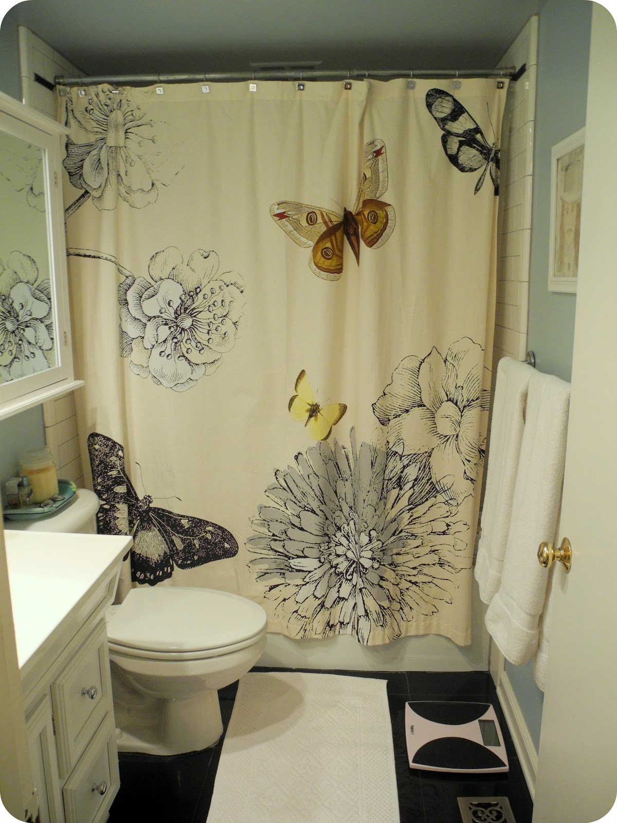 Blue Black And White Bathroom Cococozy Bath Week Reviving Retro