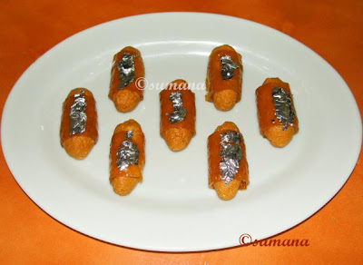 Mango Wrapped Sandesh mango sandesh, amsotto sandesh, mango papad dessert, amawat sandesh