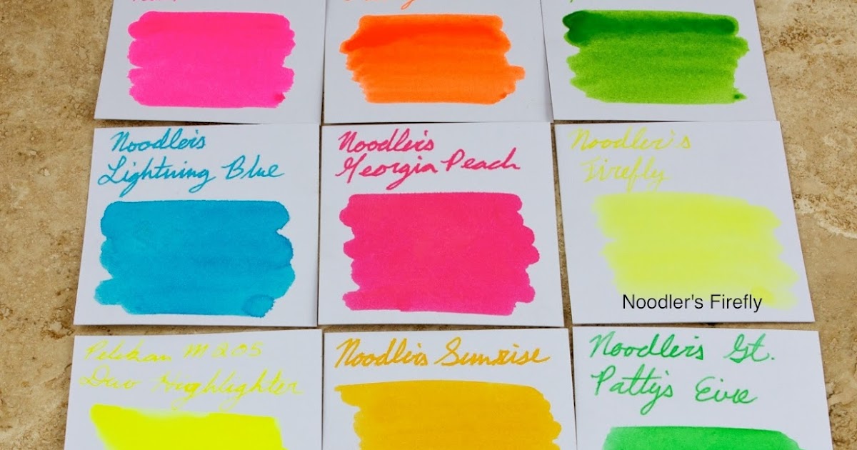 Goulet Pens Blog How Fountain Pen Highlighter Inks Hold Up During Copying