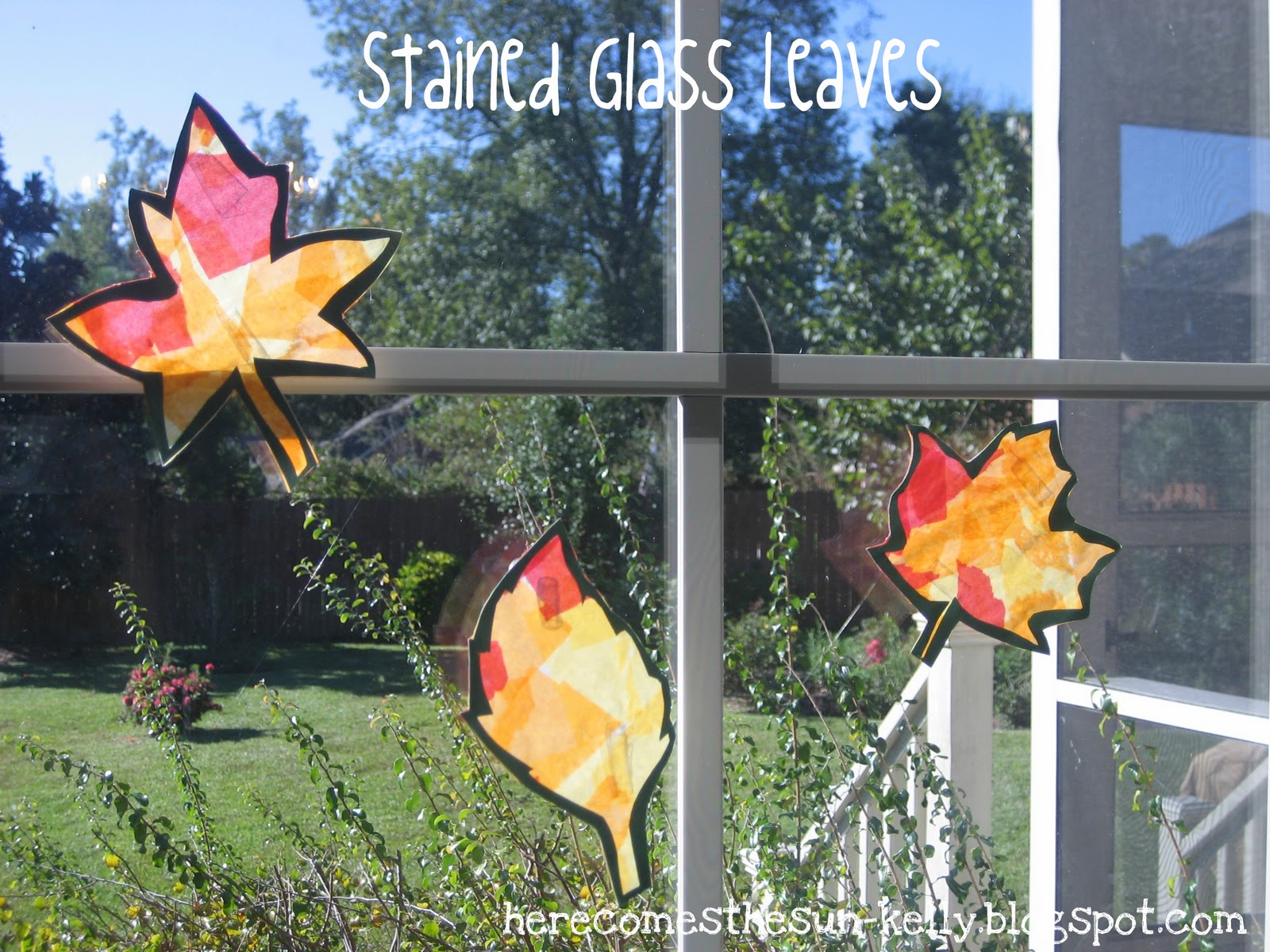 Stained Glass Leaves Here Comes The Sun