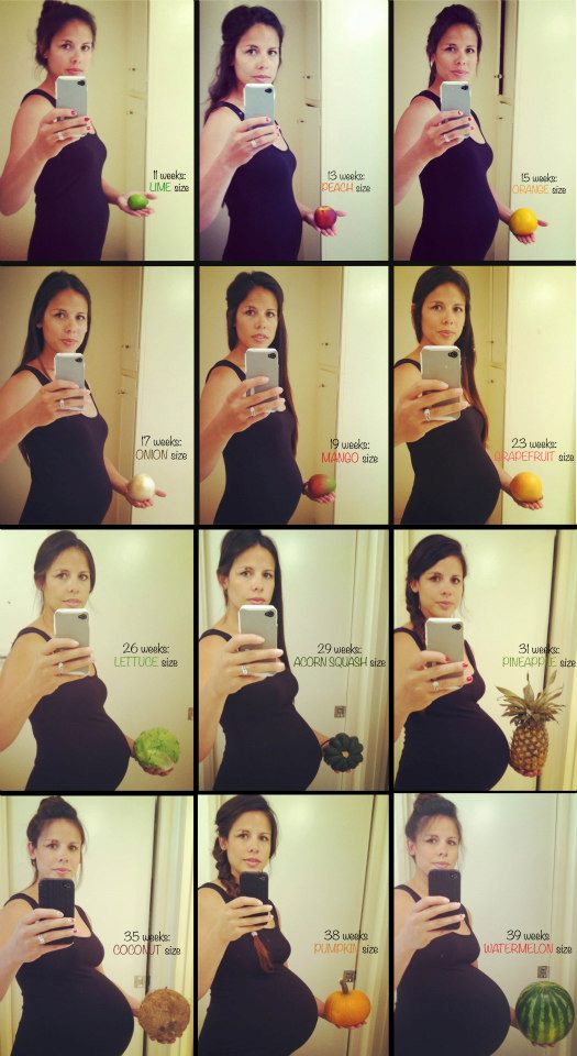 Everly B: Fruit Comparison :: baby bump