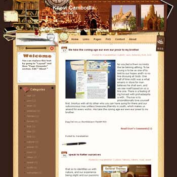 Know Cambodia Blogger Template. free download template blogspot