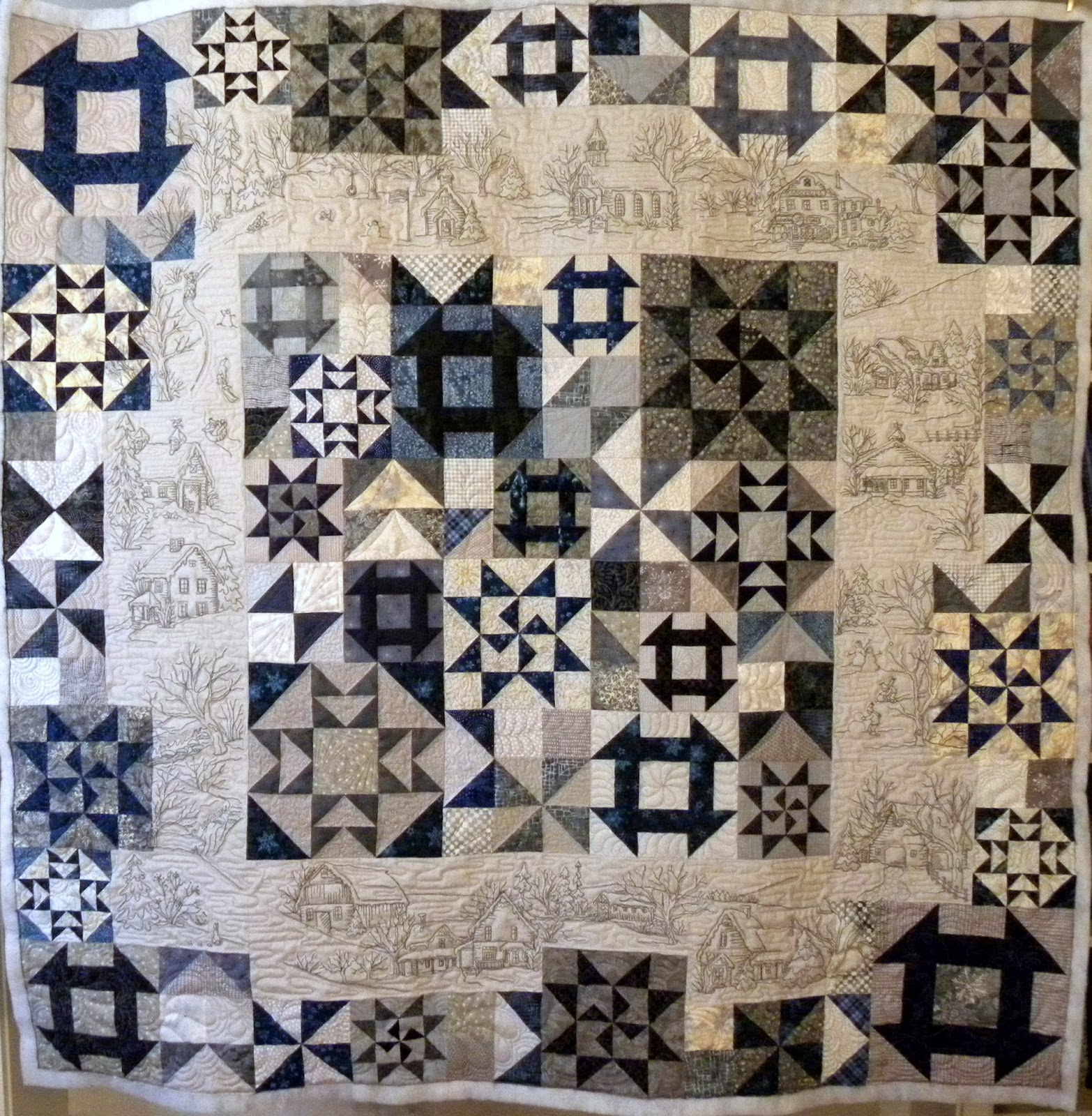 Crazy Horse Quilting Crabapple Hill's Snow Day's Quilt