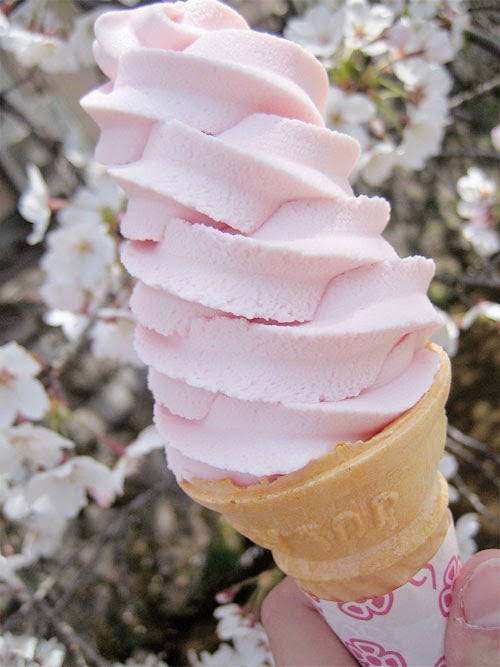 Snowball's Ice Cream World Cherry Blossoms ice cream (sakura ice cream)