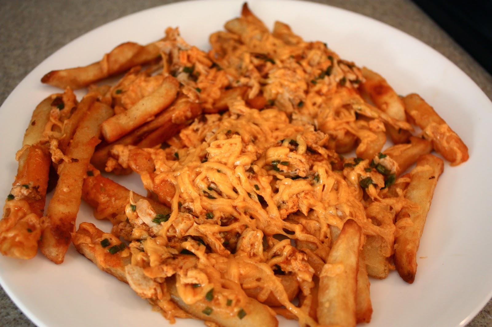 The Geeky Gal Buffalo Chicken Cheese Fries!