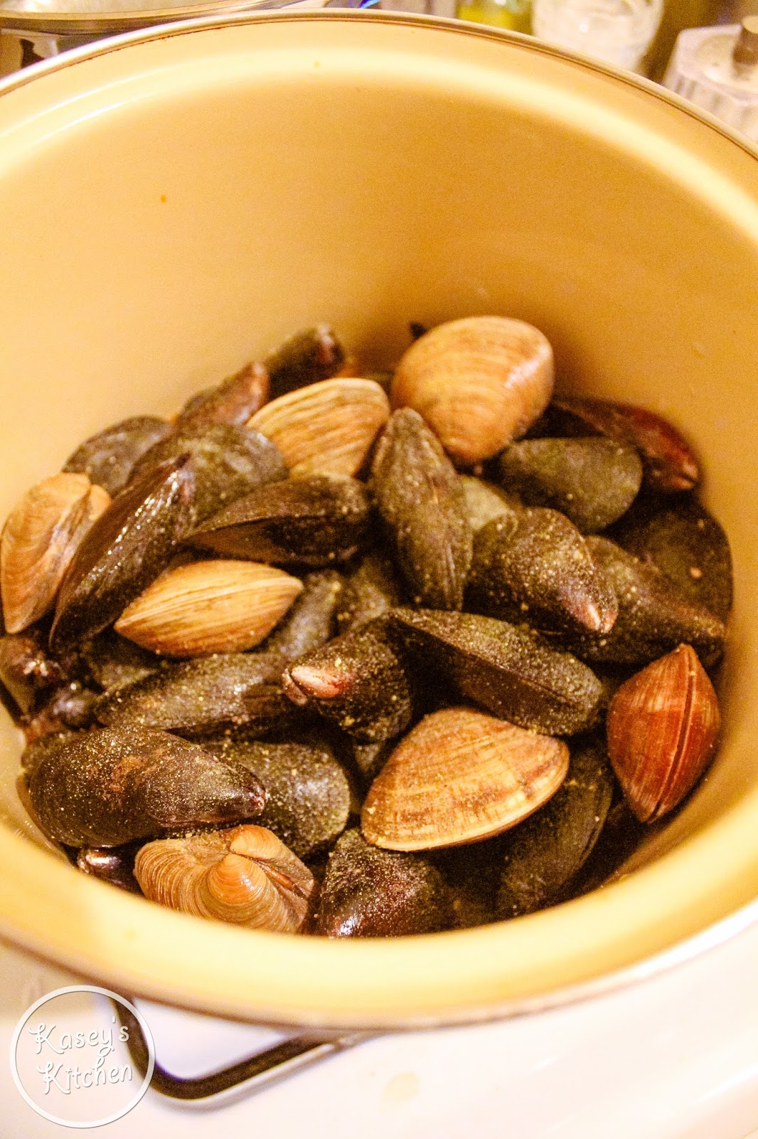 Kasey's Kitchen Portuguese Clam Boil East Coast Meets West Coast