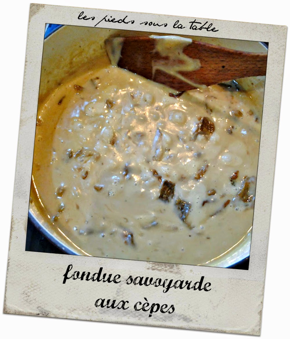 fondue savoyarde aux cèpes fondue savoyarde aux cèpes