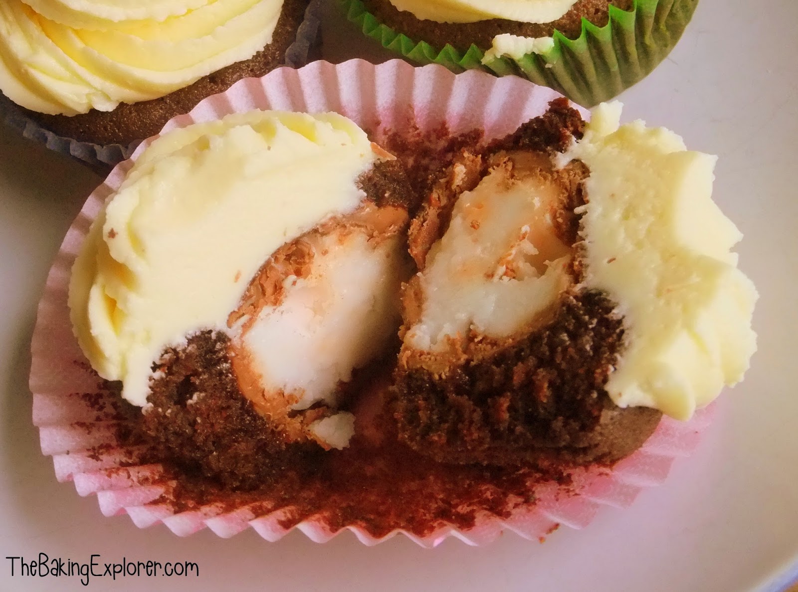 Creme Egg Cupcakes The Baking Explorer