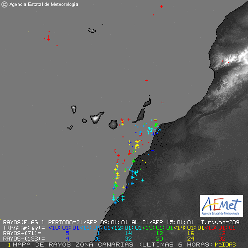 Tormenta eléctrica en Canarias Tormenta eléctrica en Canarias