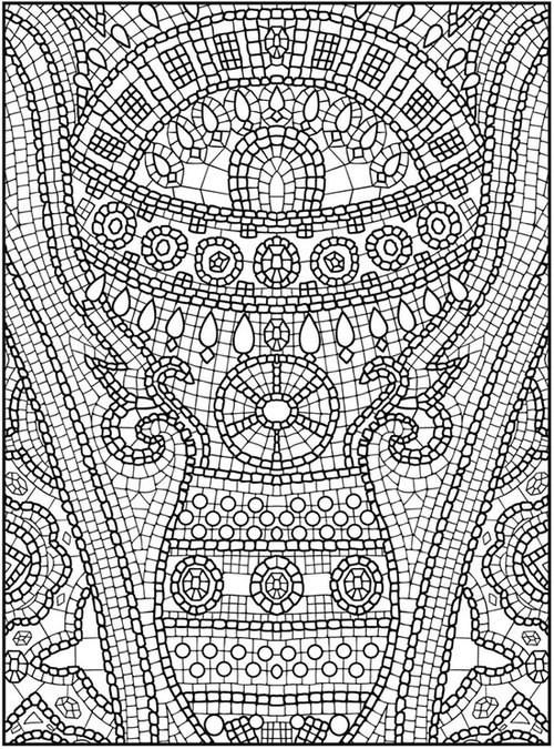 Mosaic Coloring Pages Free Printable free coloring pages of mosaic free