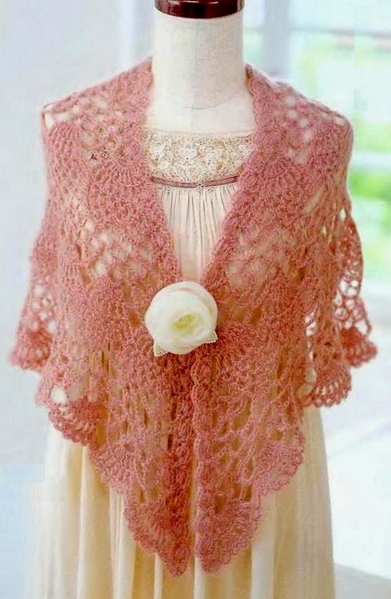 Crochet Shawls: Crochet Shawl Pattern - Pineapple Crochet Lace