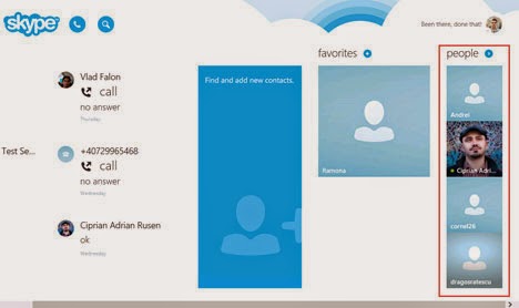 Tạo cuộc gọi nhóm audio và video trong Skype trên Windows 8.1