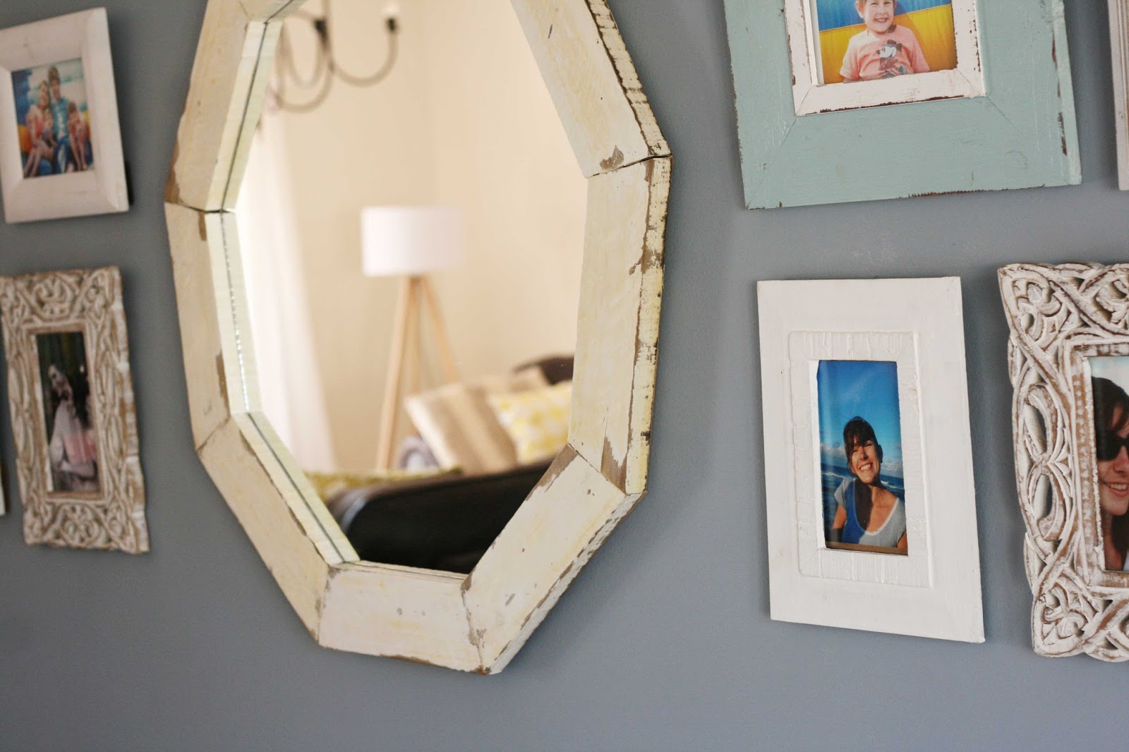Just Four More Minutes DIY Wooden Geometric Mirror