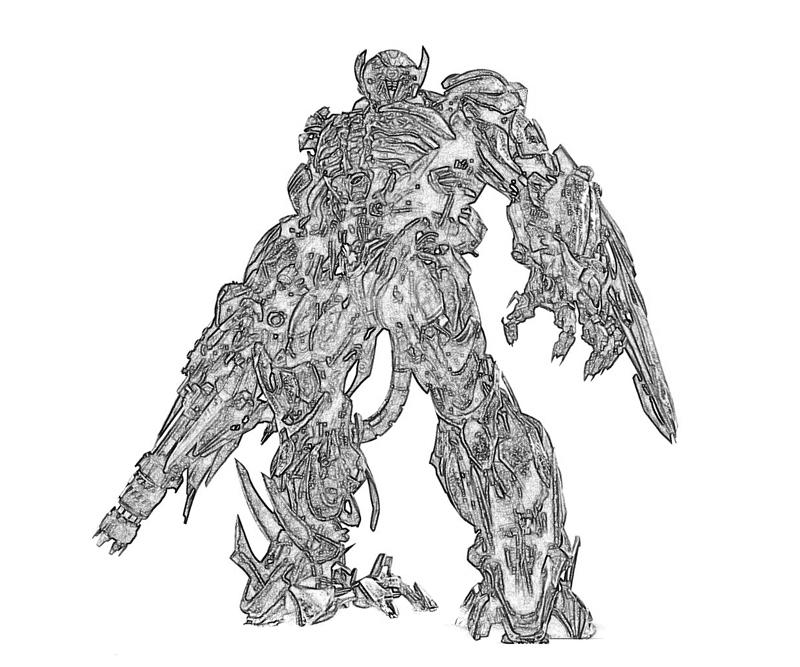 Transformer Shockwave Free Colouring Pages
