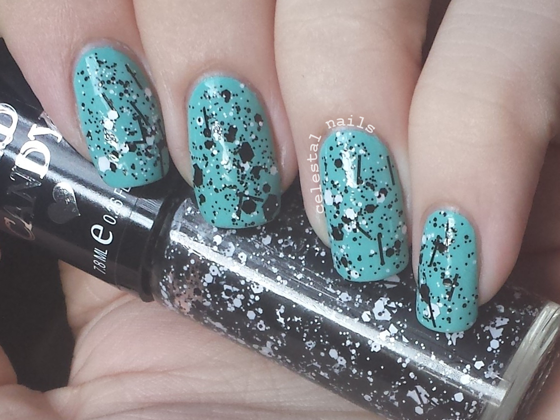 Robin's Egg Nail Art Celestal Nails