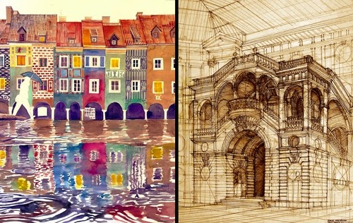 00-Maja-Wrońska-Architectural-Paintings-and-Drawing-Sketces-www-designstack-co