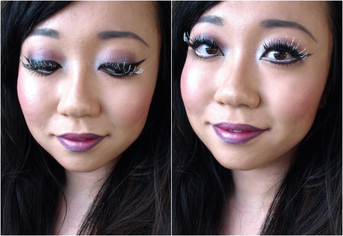 Purple Fairy Halloween Makeup Featuring Ardell Bat Your Lashes False Lashes