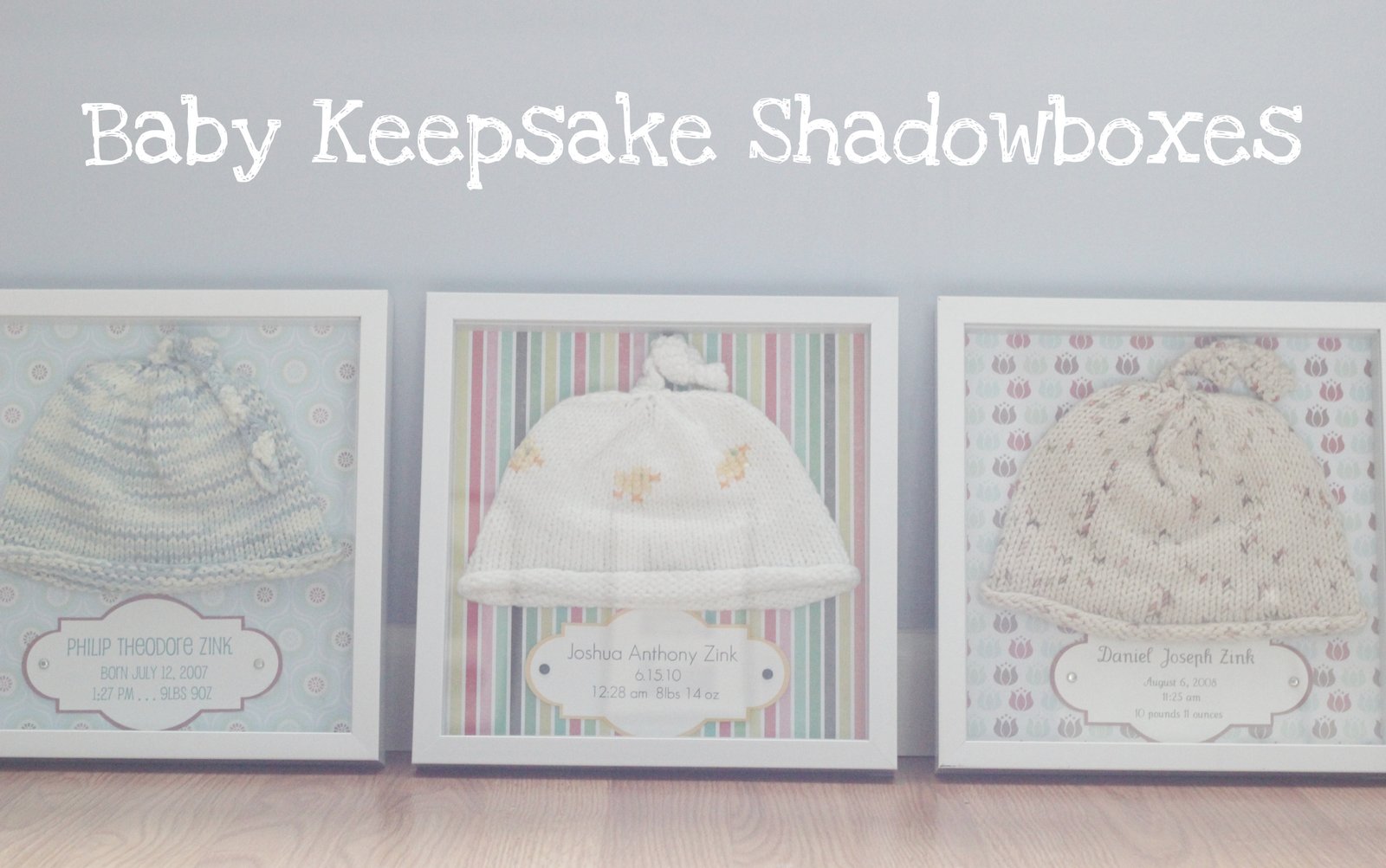 many the gifts Baby Keepsake Shadowboxes