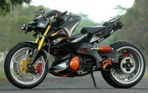 Foto Modifikasi Suzuki SATRIA F150 Hyper Underbone title=