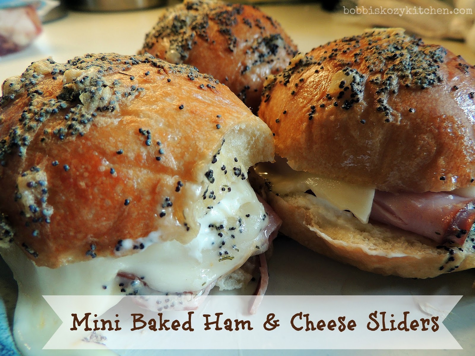 Mini Baked Ham and Cheese Sliders Bobbi's Kozy Kitchen