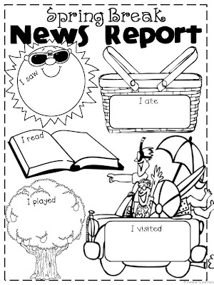 Classroom Freebies Too: Spring Break News Report