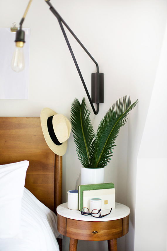 Fresh styled nightstand | Image by Tec Petaja via Front+Main