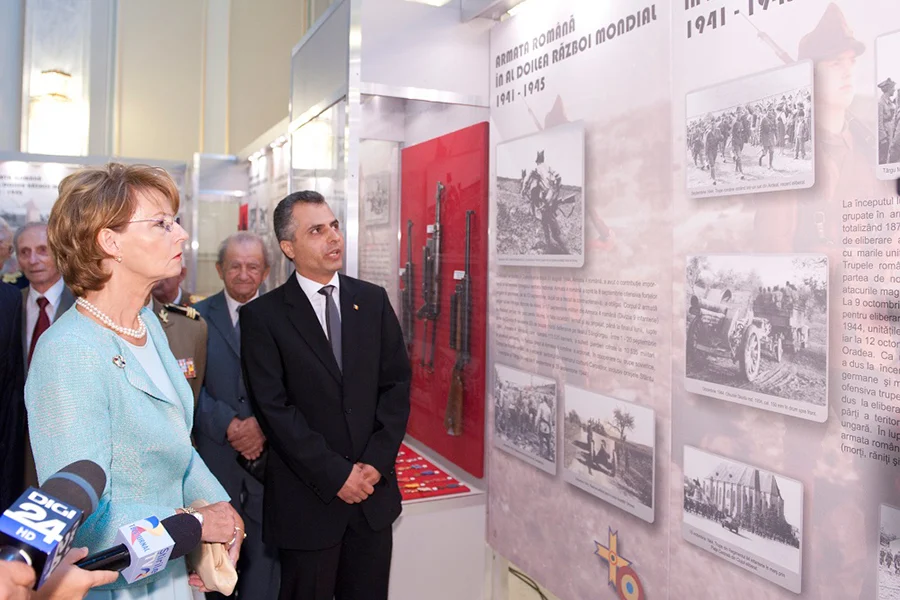 took part in the foyer of the Senate plenary, the exhibition is dedicated to the celebration of the 70th anniversary of the liberation struggles of the national territory