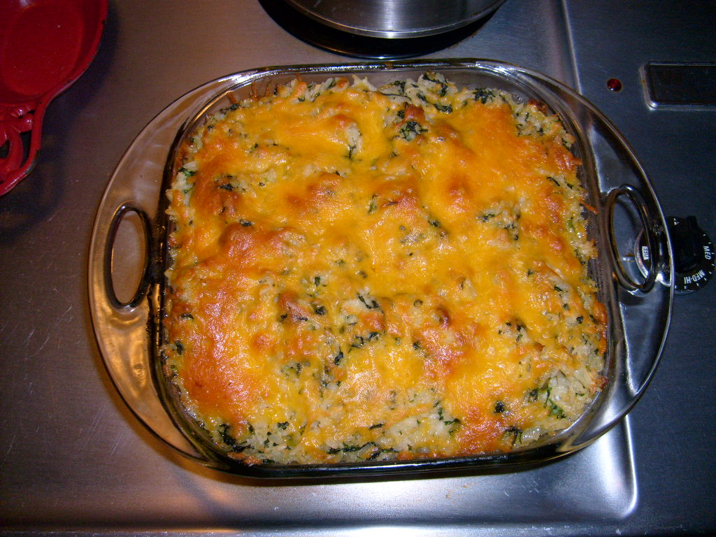 The Swedish Chef Crunchy Baked Haddock with Cheesy Rice Casserole