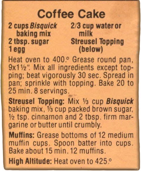 Bisquick Coffee Cake Recipe Bisquick Coffee Cake Recipe
